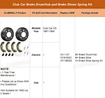 brake shoes for Club Car